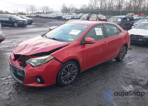 2014 Toyota Corolla S Plus z USA, uszkodzony, nr VIN 2T1BURHE9EC214600